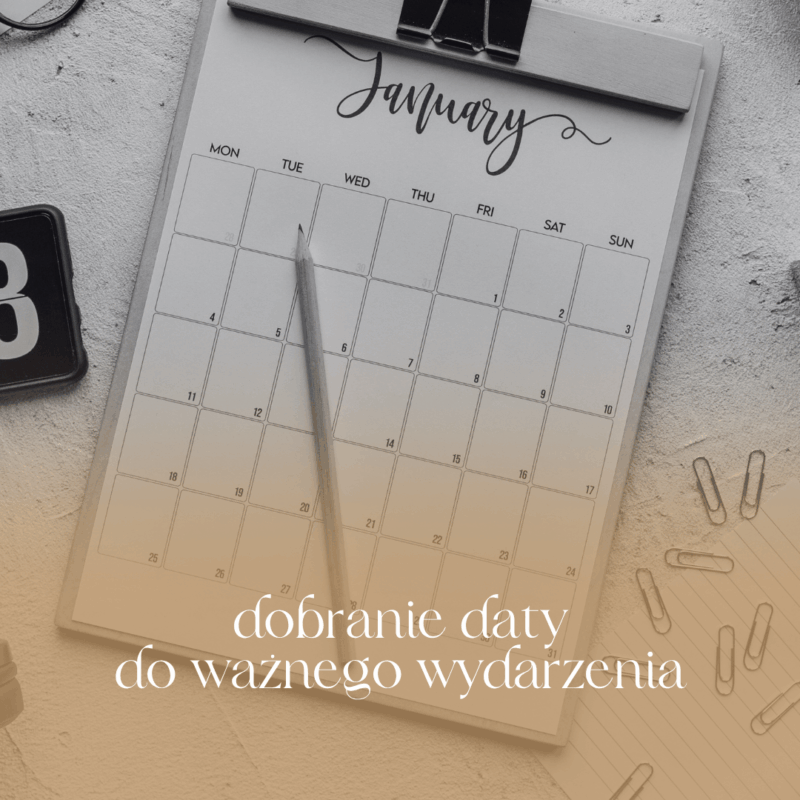 Wybranie korzystnej daty pod ważne wydarzenia (numerologia)