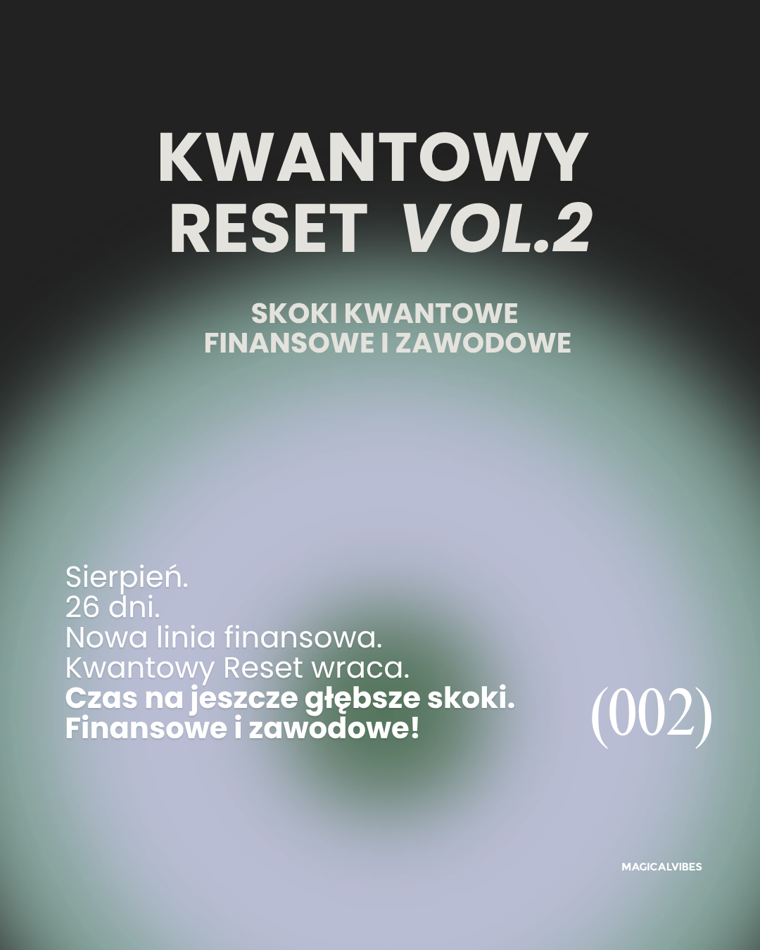 KWANTOWY RESET 2.0 – Finansowe i zawodowe skoki finansowe (w oparciu o Transerfing Rzeczywistości)